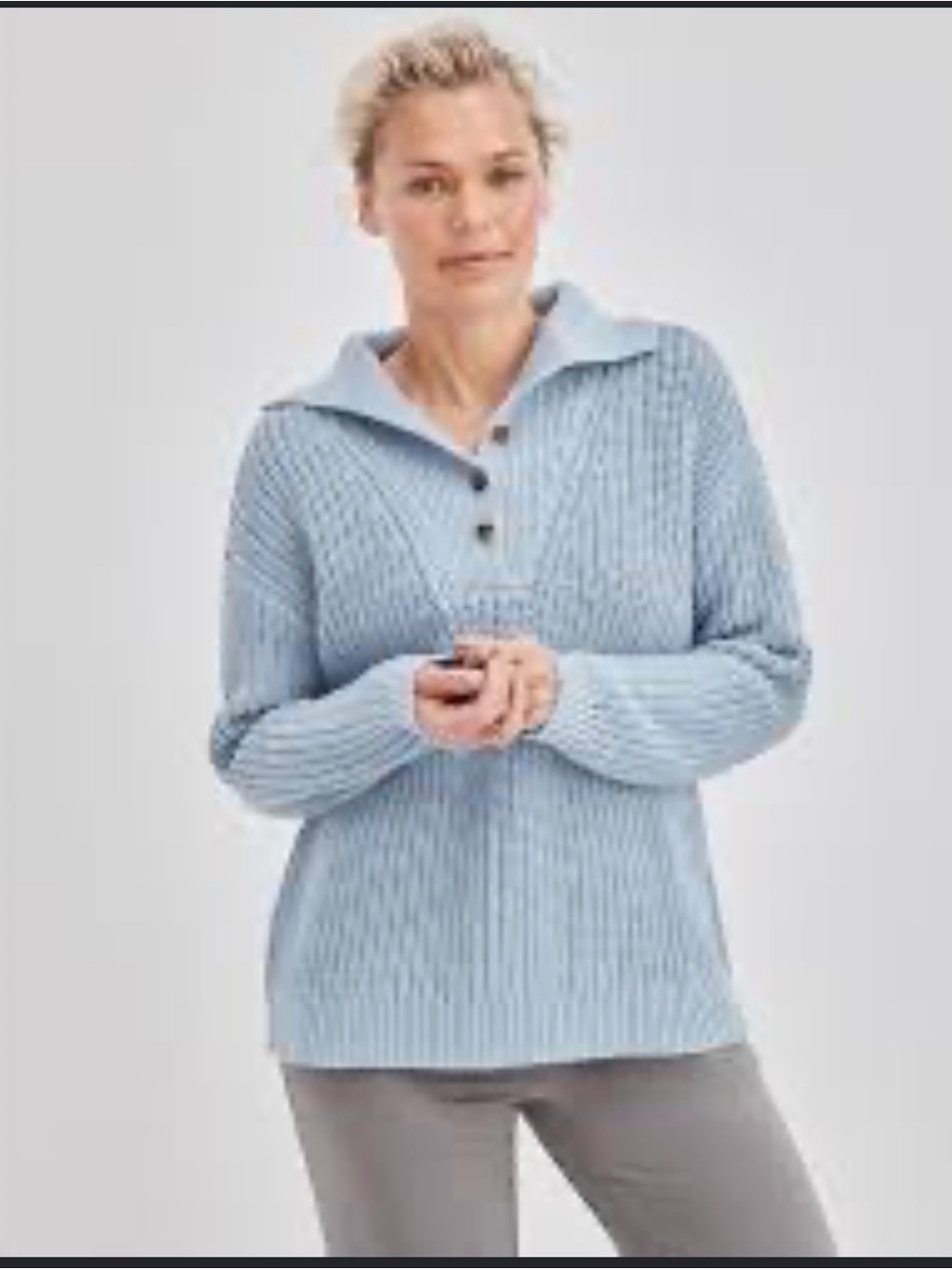 Haven Well Within Haven Well Within Fisherman Knit Button Up Collar Woman’s S